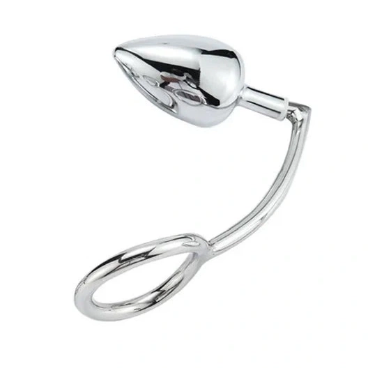 Stainless Steel with Cock Hook Set Anal DiscreetChoice Ring 4663 0708
